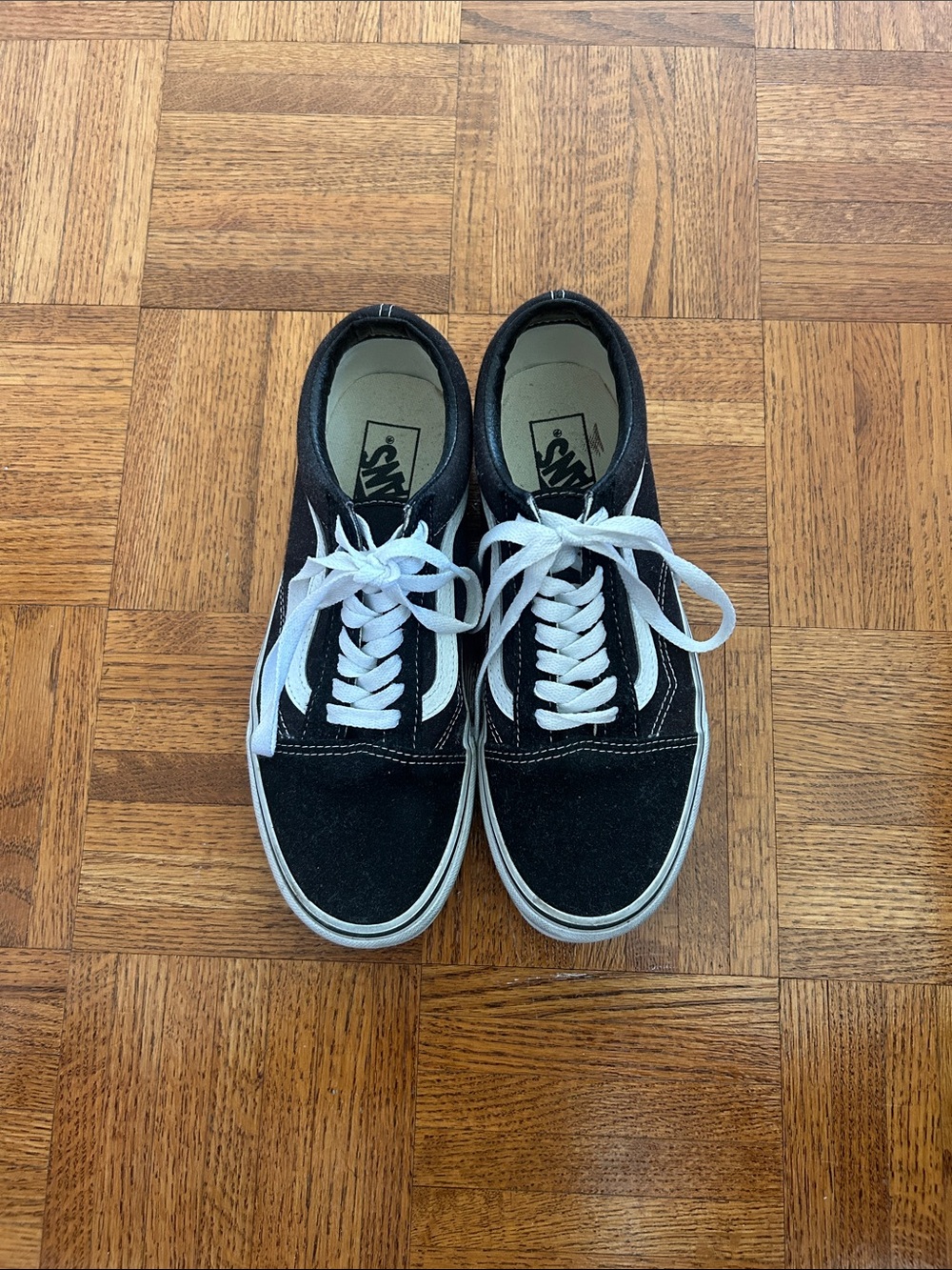 Vans Black and White Classic Skate Sneakers